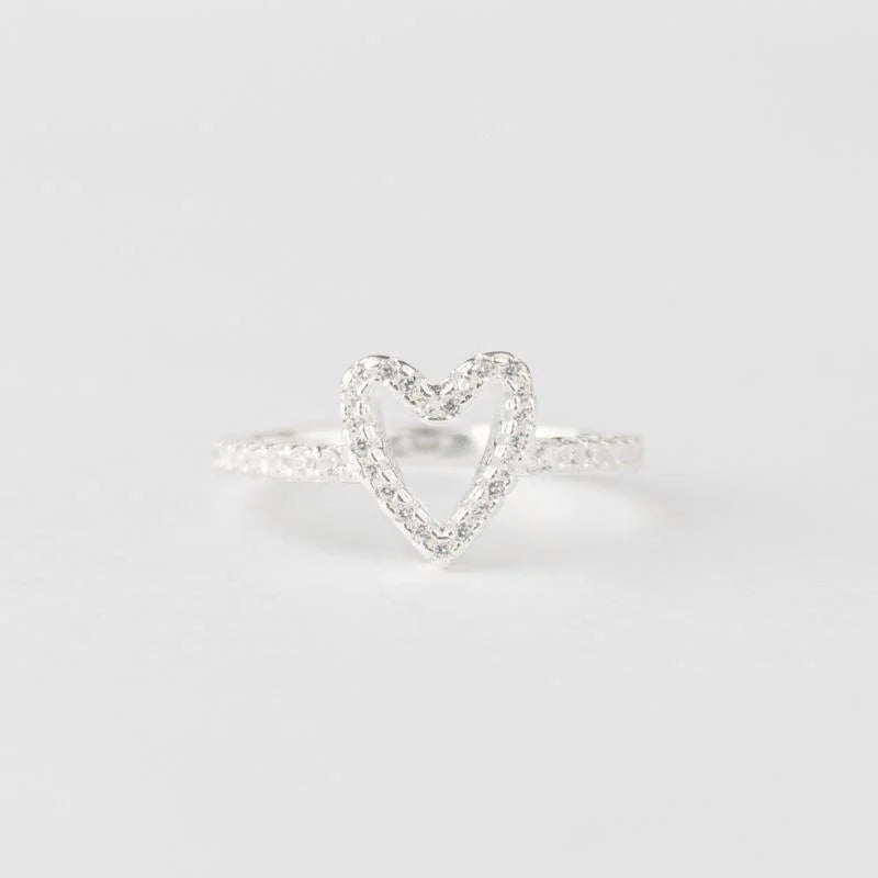 Anel Coração Vazado