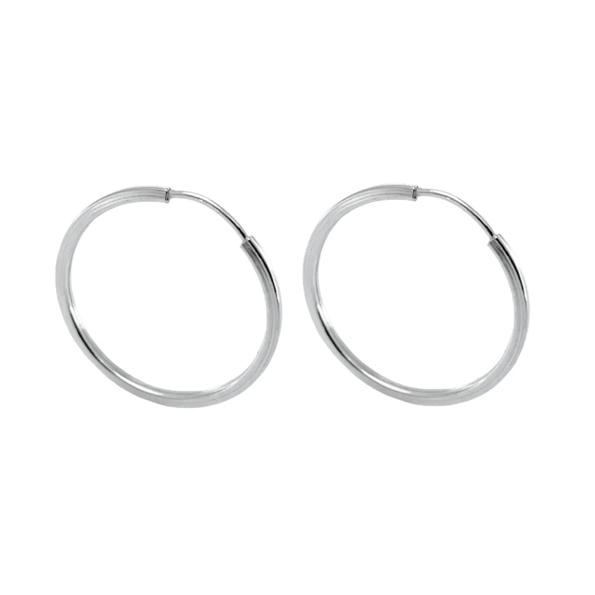 Brinco Argola Prateada Média